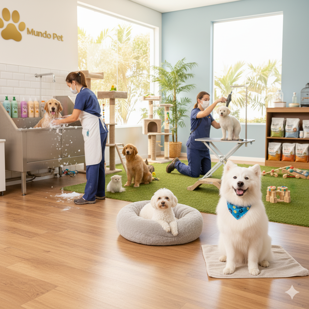 Tosa profissional de um pet